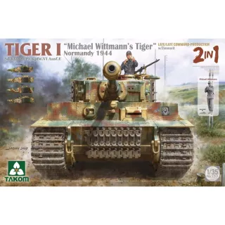 Takom Michael Wittmann's Tiger I 1/35 pienoismalli maakalusto
