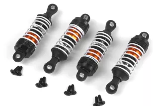 Maverick Aluminum Oil-Filled Shock Absorber Set /4pc RC-auton varaosa oranssi