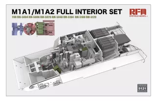 Rye Field Model M1A1/M1A2 Abrams Tank Full Interior Set (Without Tank Kit) 1/35 pienoismallin lisäosa RFM5121