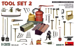 Miniart Tool Set #2 1/35 dioraamatarvike
