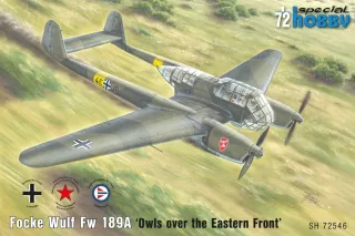 Specialhobby Focke Wulf Fw 189A "Owls over 1/72 pienoismalli lentokone