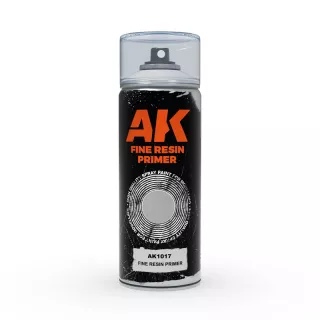 Ak Interactive Fine Resin Primer Grey - Spray 150ml, Harmaa pohjamaali hartsille